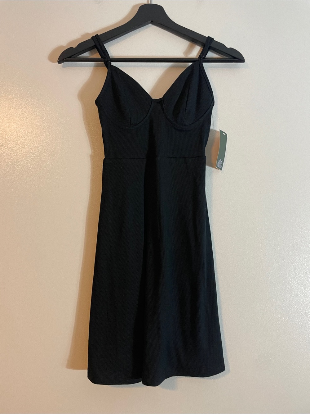 wild fable Black Ribbed Tank Top
